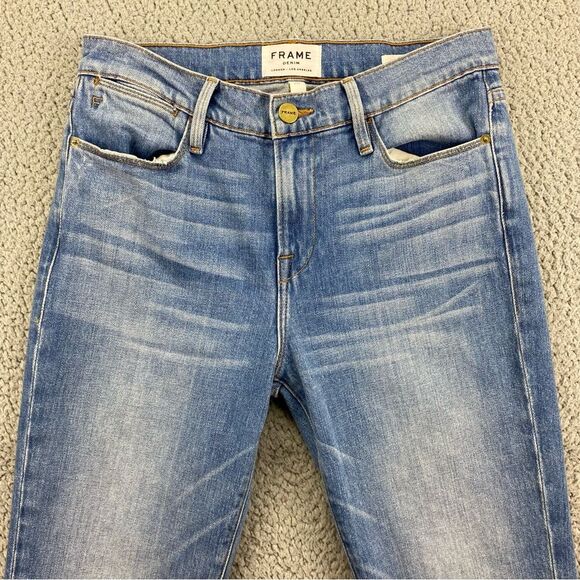 Frame Denim Le High Straight-Leg Cropped Jeans  |  Size:  26 - Picture 2 of 13